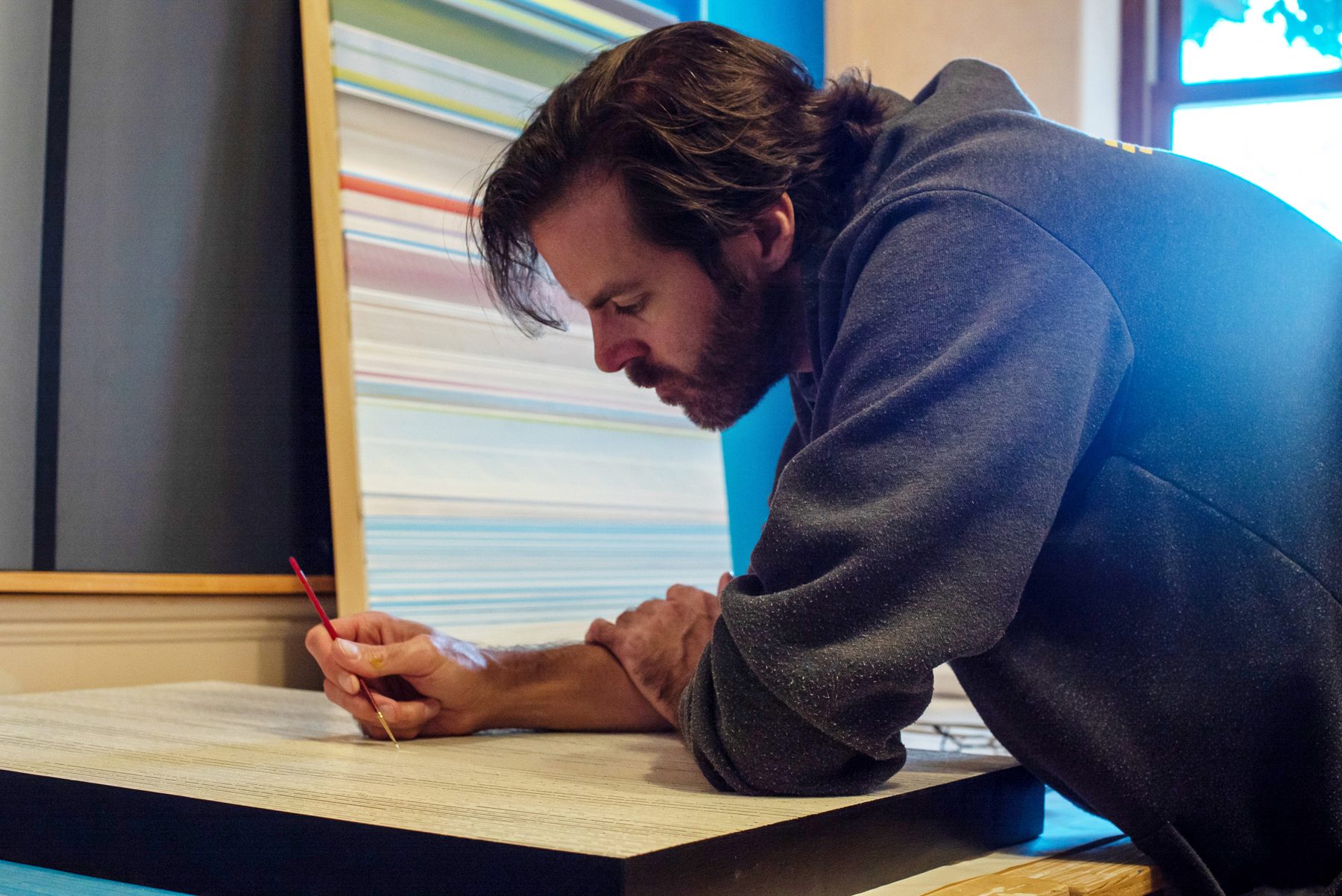 John Vokoun at work in the studio